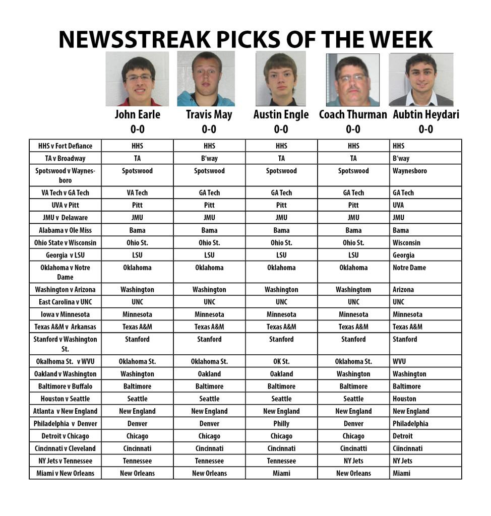 John Earle's Picks of the Week 9_24