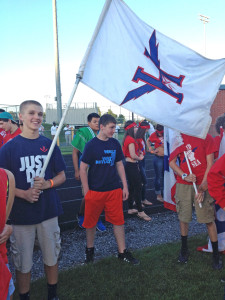 The Red Sea gathered for HHS's first home game to welcome the players onto the field.