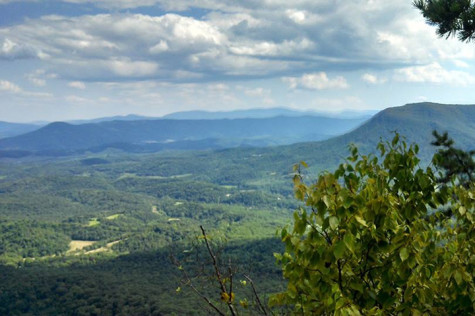 Camping offers the chance to see gorgeous views...