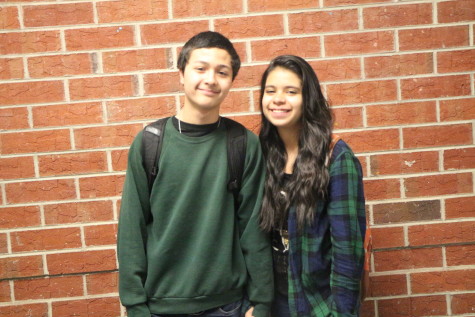 Sophomore Brian Bratton and Freshman Karina Vasquez