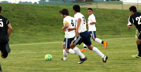 Senior captain Jackson Taylor dribbling.