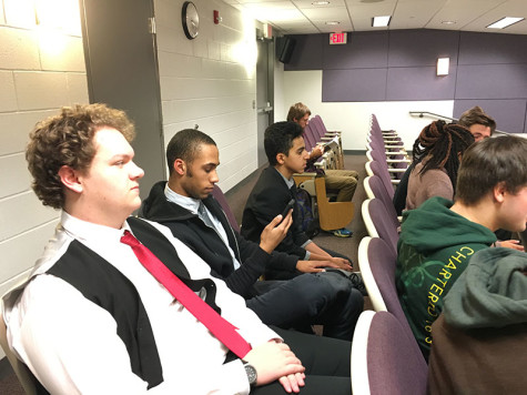 Winston Jeffries waits for the awards to be presented. 